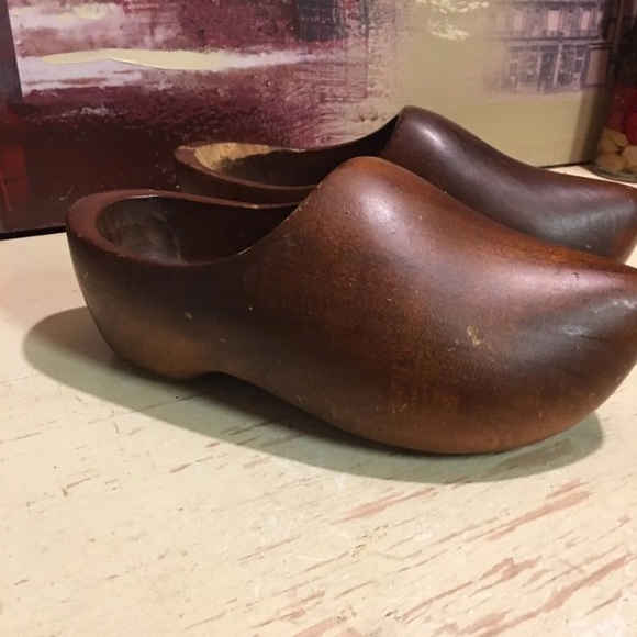 Boho Dutch Wooden Clogs Decorative - Picture 2 of 9